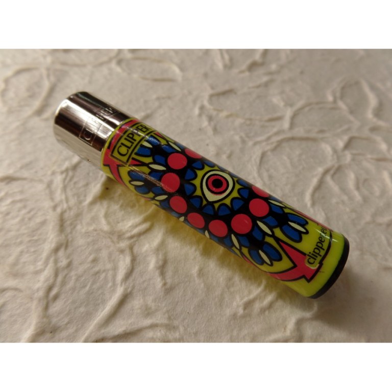 Briquet mandala eyes jaune