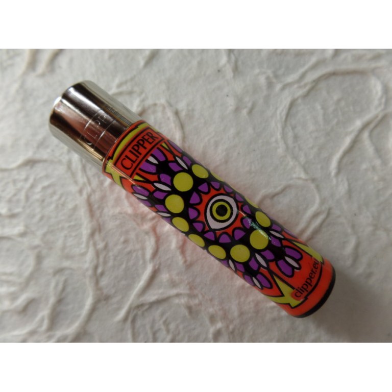 Briquet mandala eyes orange