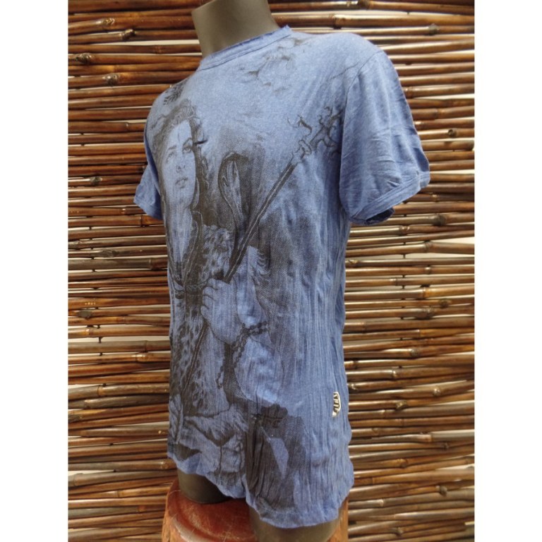 Tee shirt bleu foncé Shiva