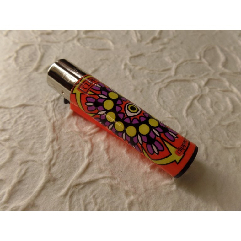 Briquet mandala eyes orange