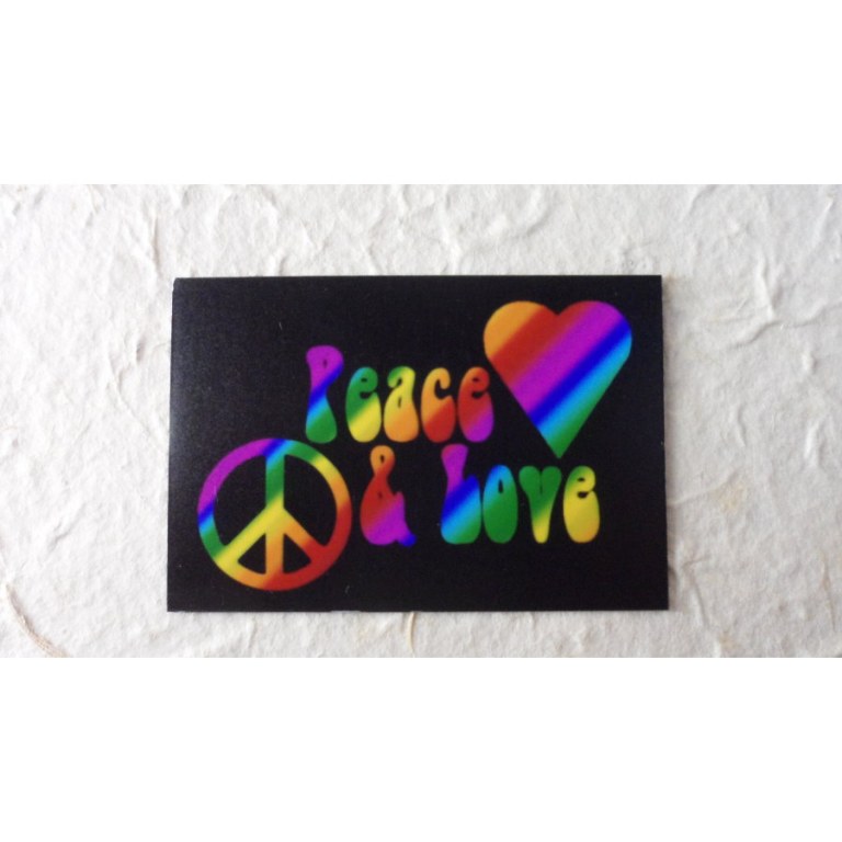 Aimant peace and love color