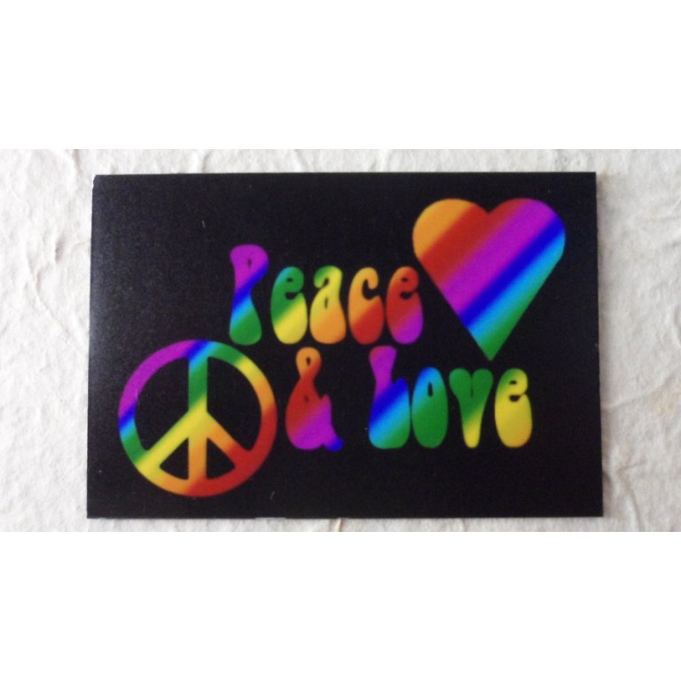 Aimant peace and love color