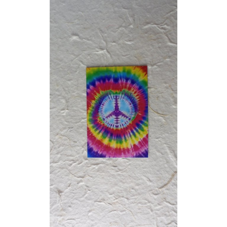 Aimant peace and love rainbow