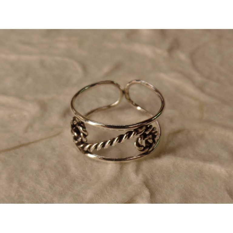 Bague d'orteil volute torse