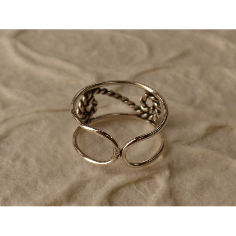 Bague d'orteil volute torse