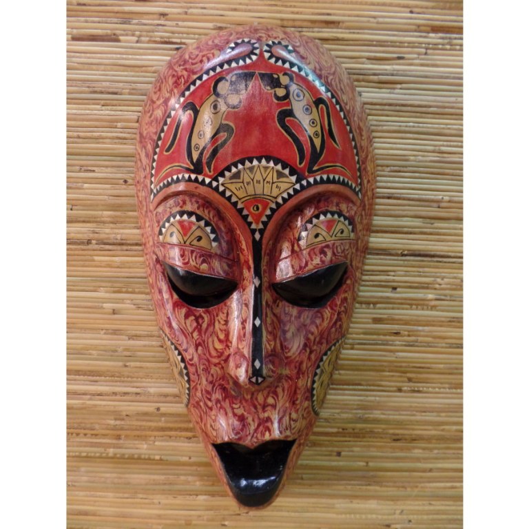 Masque les salamandres Lombok marron/rouge