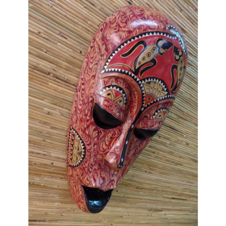 Masque les salamandres Lombok marron/rouge