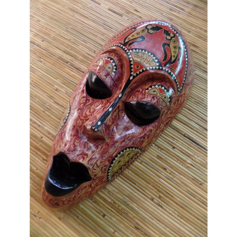 Masque les salamandres Lombok marron/rouge