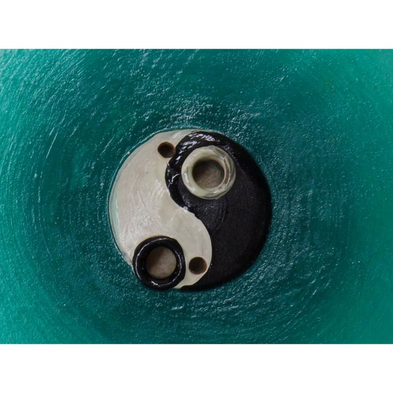 Porte encens yin yang vert