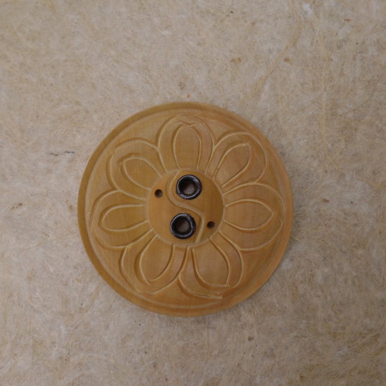 Porte encens rond fleur yin yang