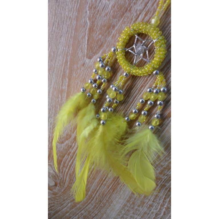 Dreamcatcher jaune mini Aat 