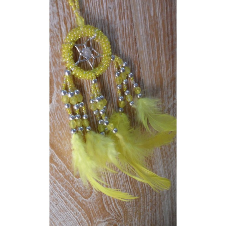 Dreamcatcher jaune mini Aat 