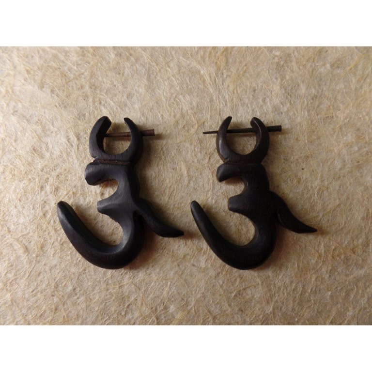 Boucles d'oreilles Aum