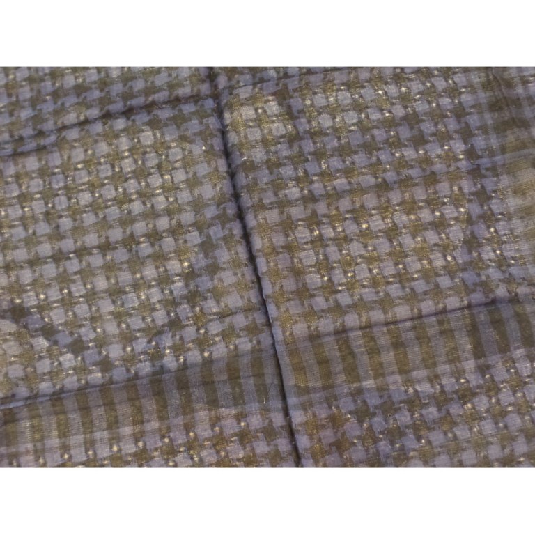 Foulard Riyad carreaux bleu marine/noir
