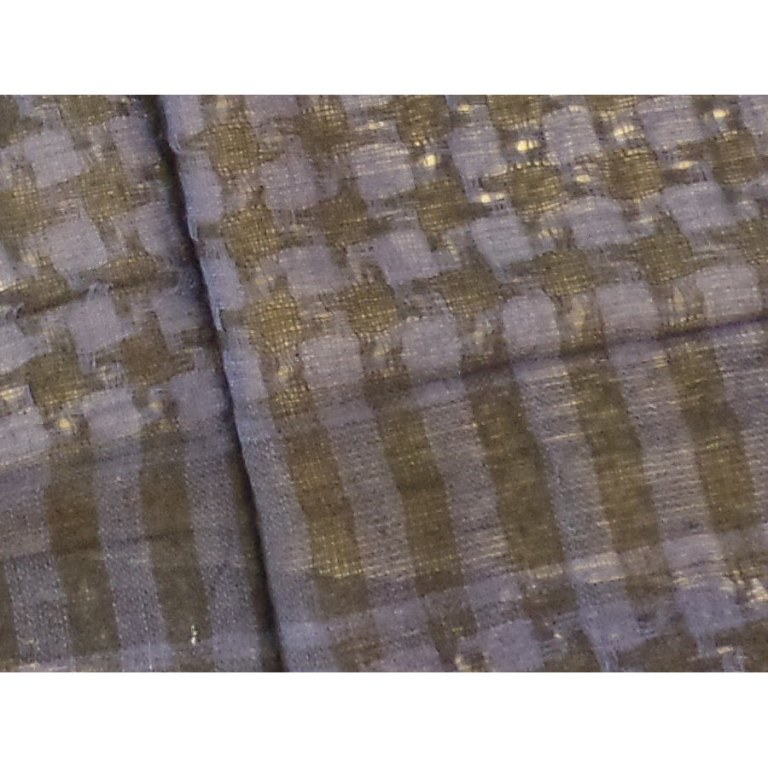 Foulard Riyad carreaux bleu marine/noir