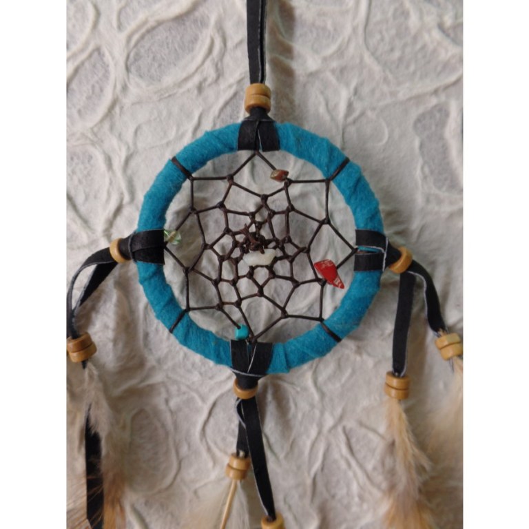 Petit dreamcatcher yaki bleu clair