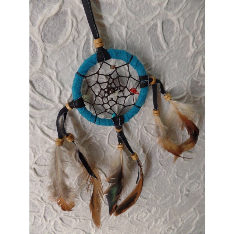 Petit dreamcatcher yaki bleu clair