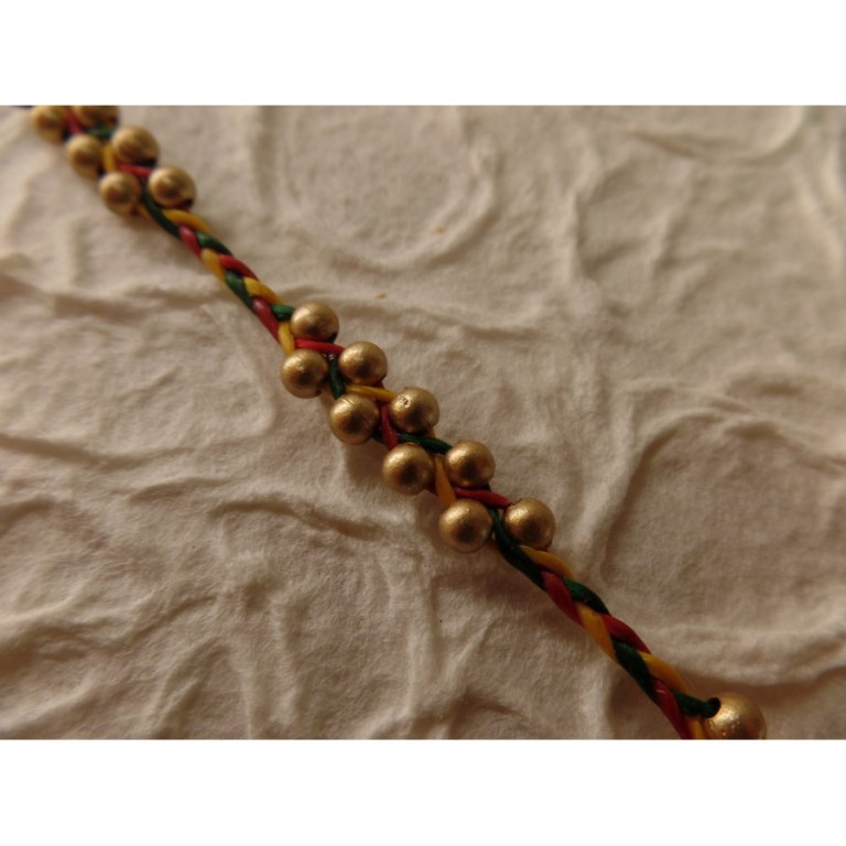 Bracelet de cheville tresse rasta