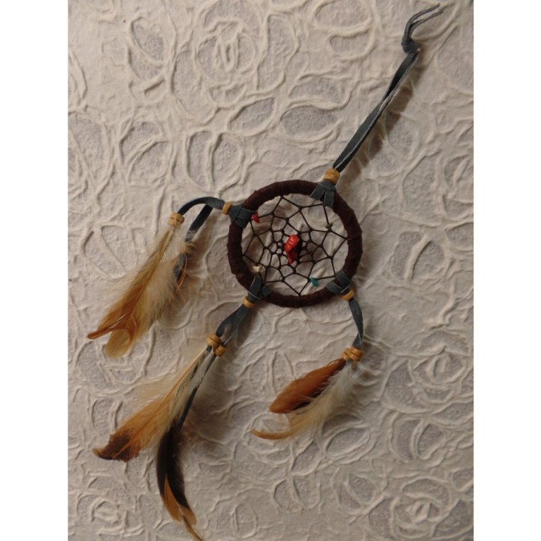 Petit dreamcatcher yaki marron