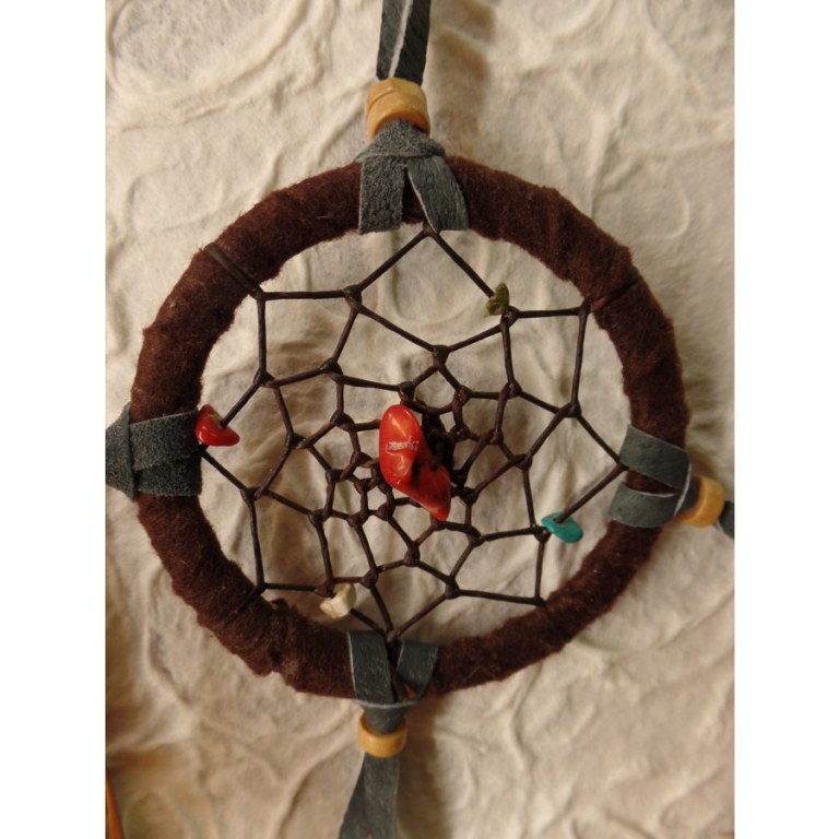 Petit dreamcatcher yaki marron