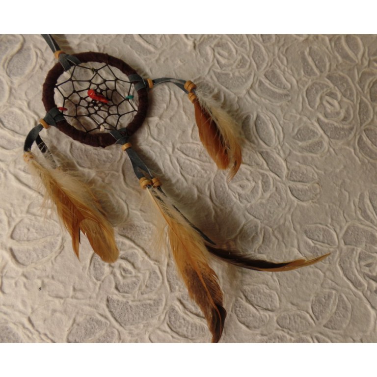 Petit dreamcatcher yaki marron