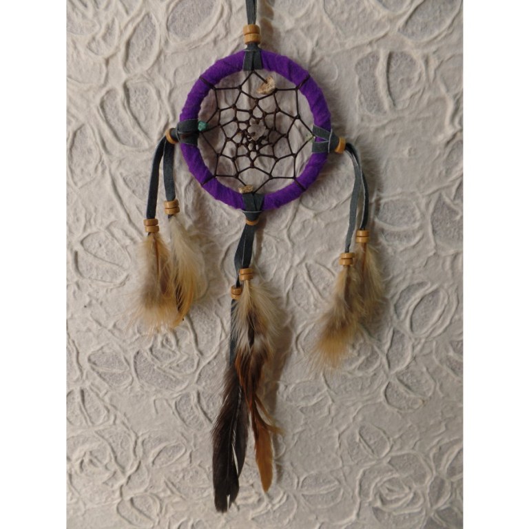 Petit dreamcatcher yaki mauve