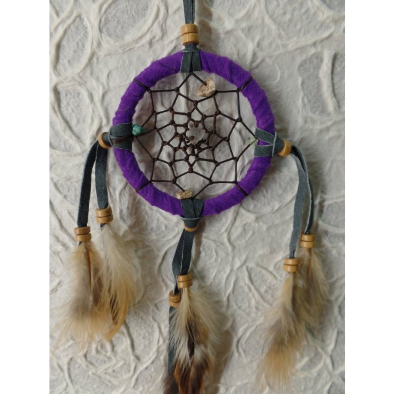 Petit dreamcatcher yaki mauve