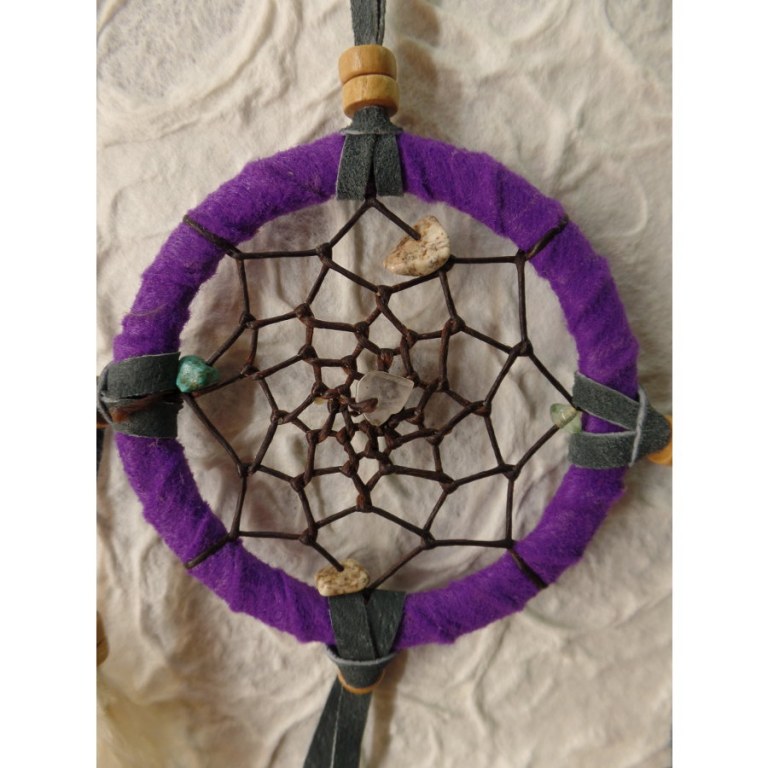 Petit dreamcatcher yaki mauve