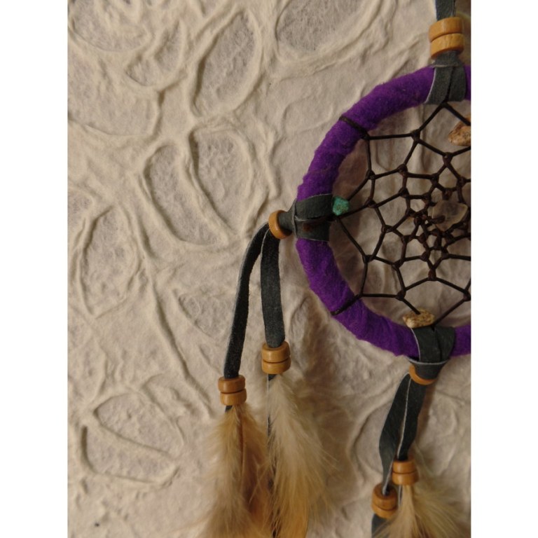 Petit dreamcatcher yaki mauve