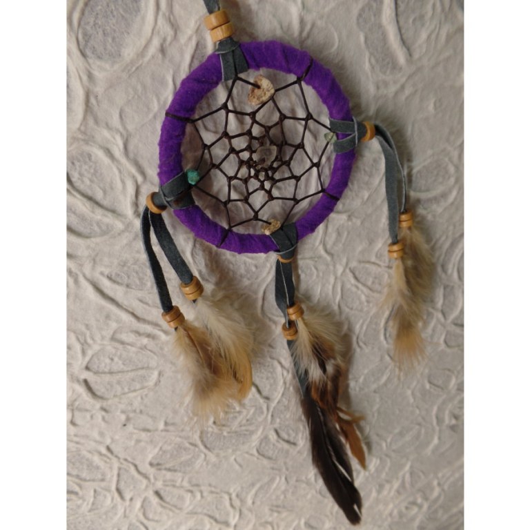 Petit dreamcatcher yaki mauve