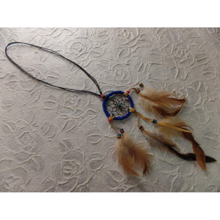 Collier dreamcatcher bleu foncé Kaws