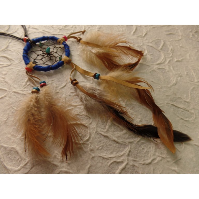 Collier dreamcatcher bleu foncé Kaws