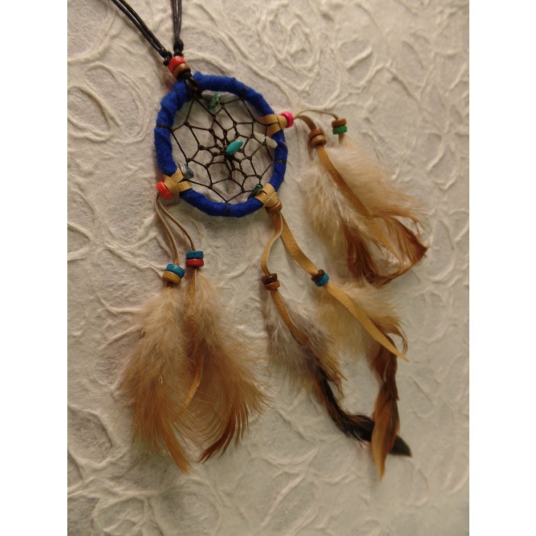 Collier dreamcatcher bleu foncé Kaws