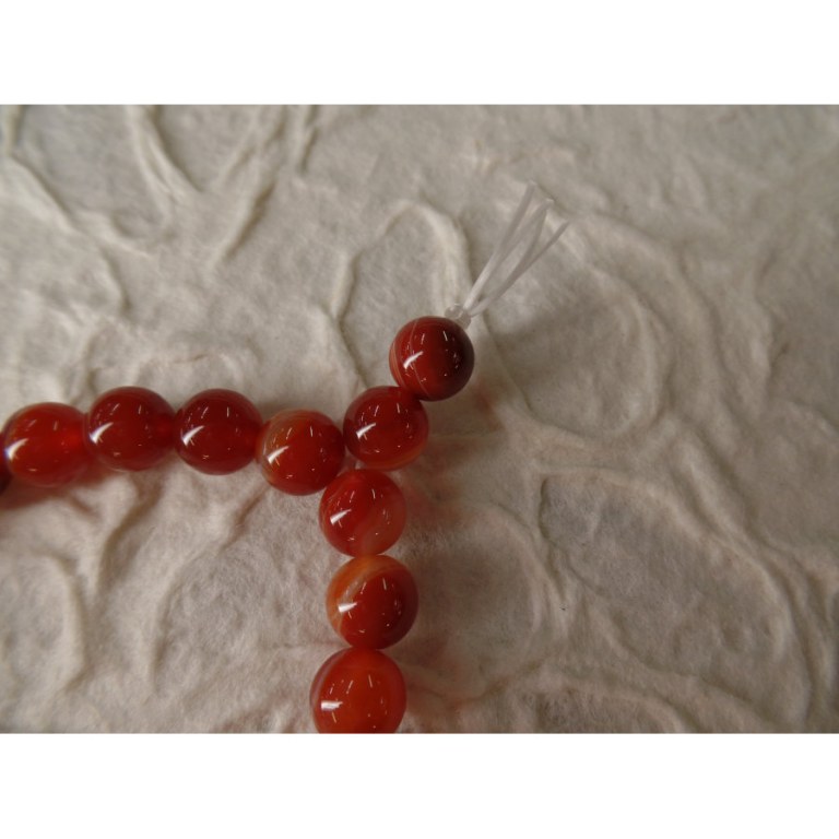 Mala de poignet agate crazy lace rouge