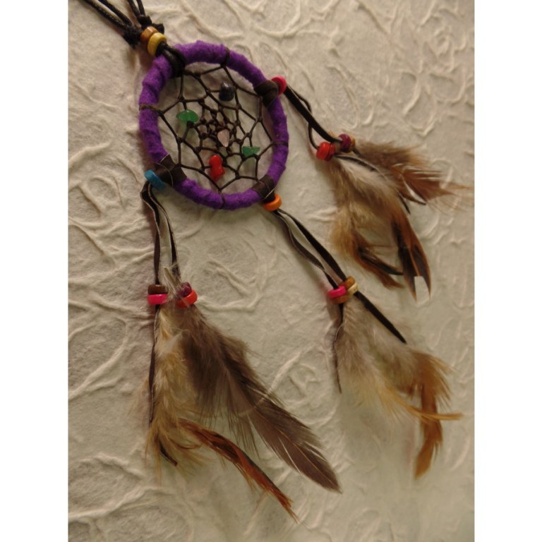 Collier dreamcatcher violet Kaws