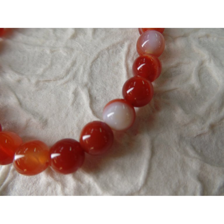 Mala de poignet agate crazy lace rouge