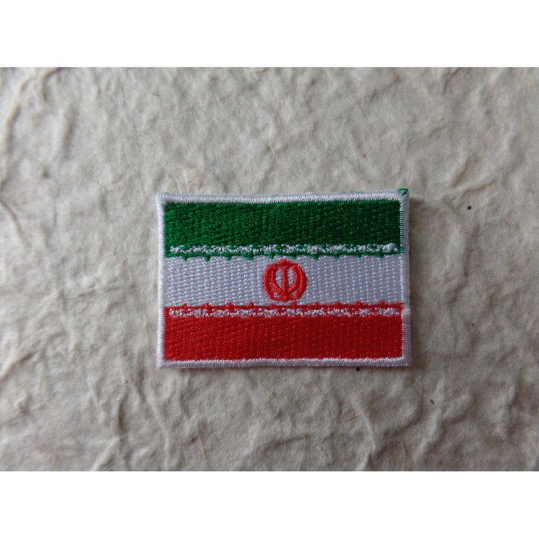 Ecusson drapeau Iran