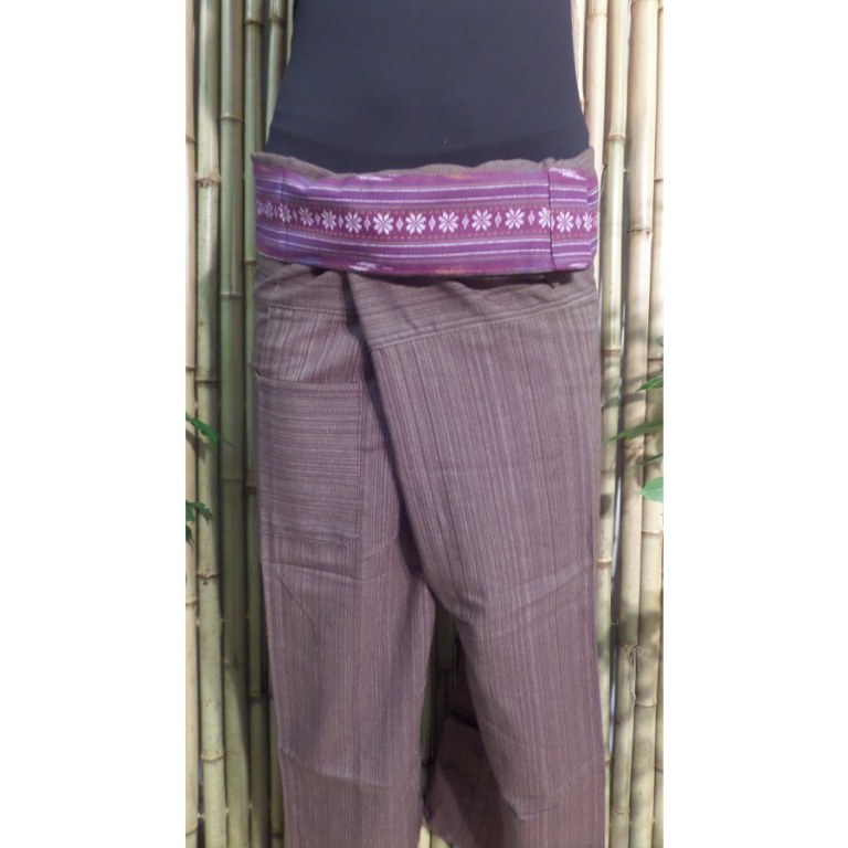 Pantalon Myanmar marron