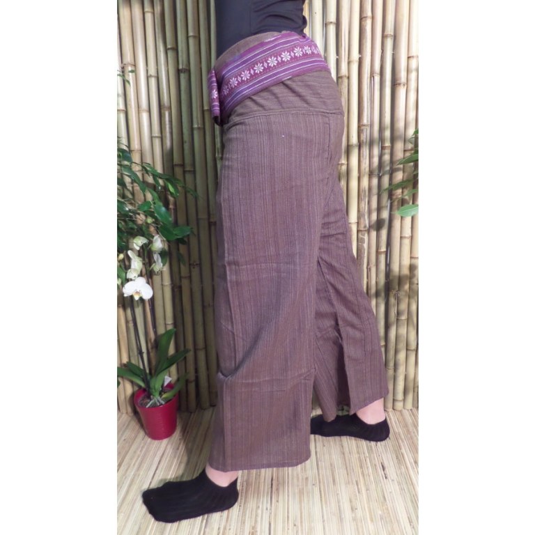 Pantalon Myanmar marron