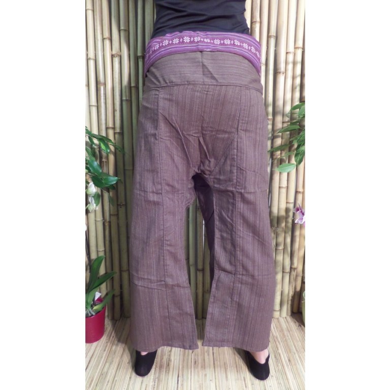 Pantalon Myanmar marron