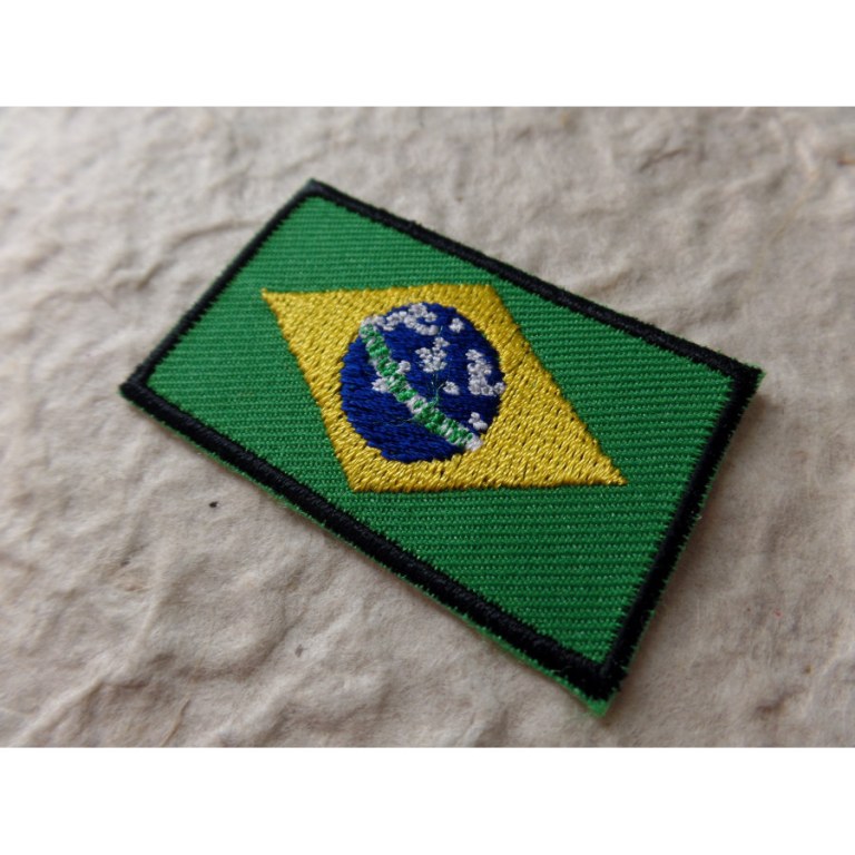 Ecusson drapeau Brésil