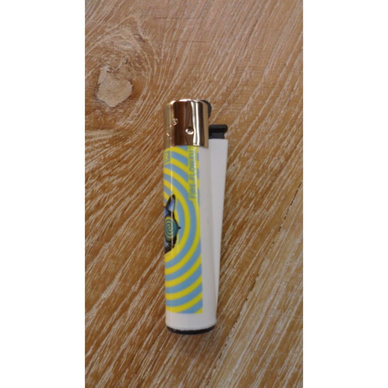 Briquet tête de chat jaune/bleu