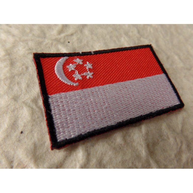 Ecusson drapeau Singapour