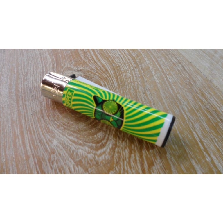 Briquet tête de chat jaune/vert