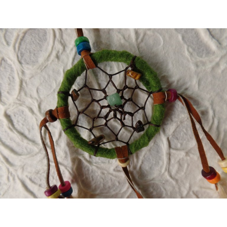 Petit dreamcatcher vert mousse taak