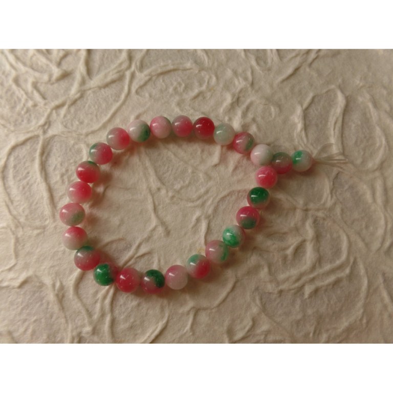 Mala de poignet en jade multicolore