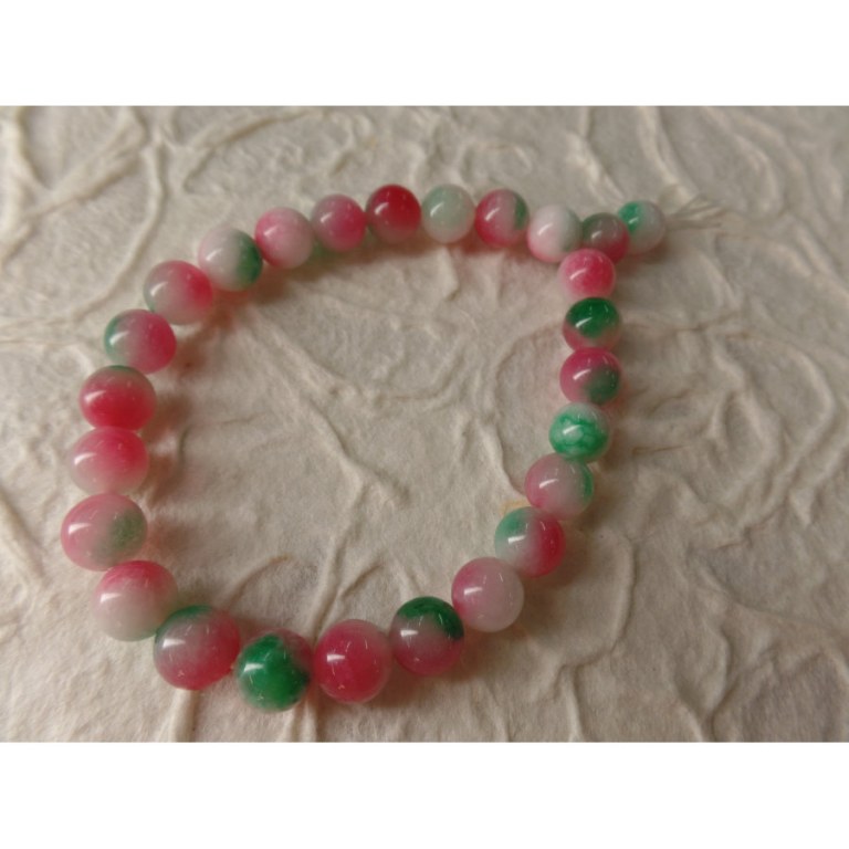 Mala de poignet en jade multicolore