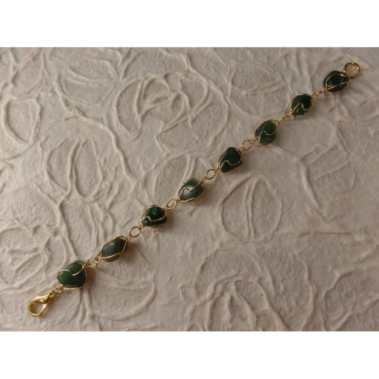 Bracelet en perles aventurine