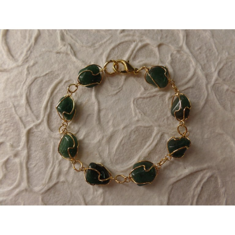 Bracelet en perles aventurine