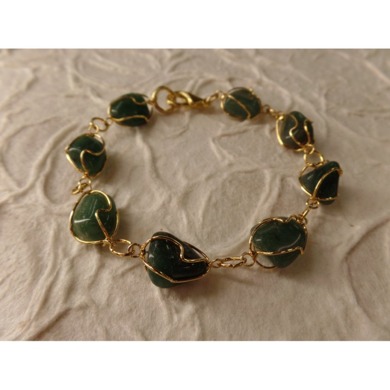 Bracelet en perles aventurine